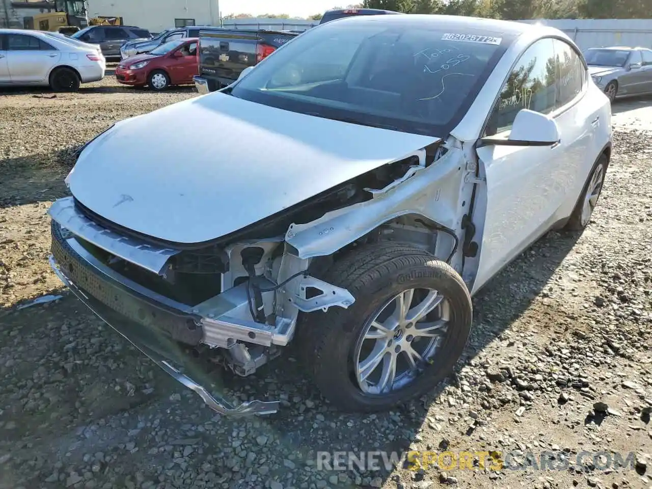 2 Photograph of a damaged car 7SAYGDEE2NF315372 TESLA MODEL Y 2022