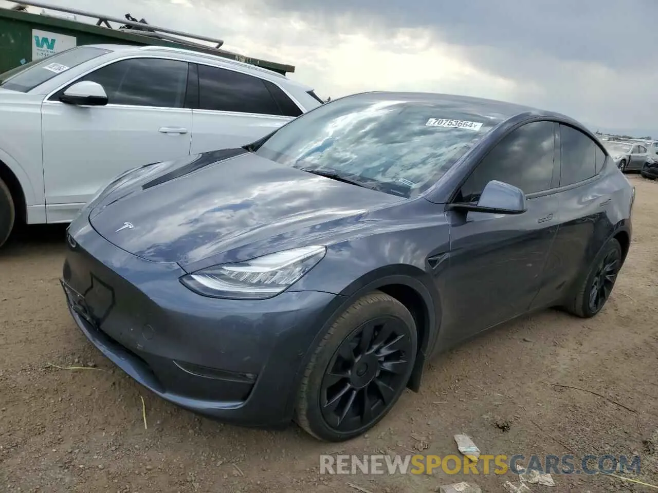 1 Photograph of a damaged car 7SAYGDEE2NF368539 TESLA MODEL Y 2022