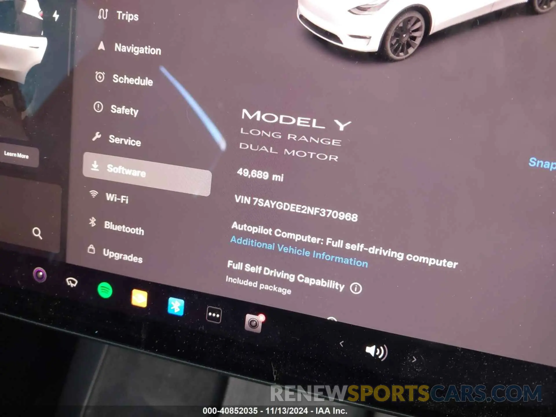 7 Photograph of a damaged car 7SAYGDEE2NF370968 TESLA MODEL Y 2022