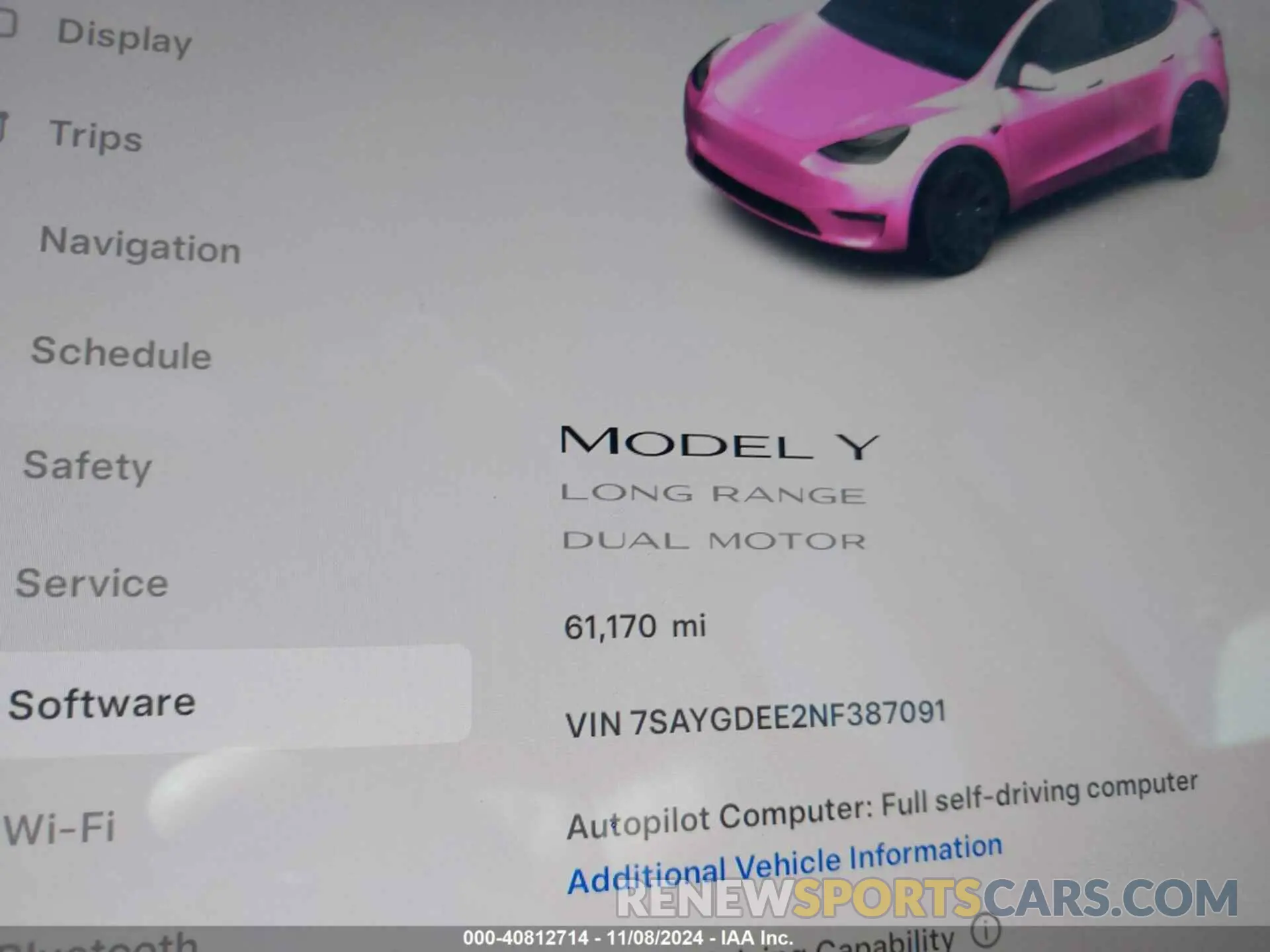 14 Photograph of a damaged car 7SAYGDEE2NF387091 TESLA MODEL Y 2022