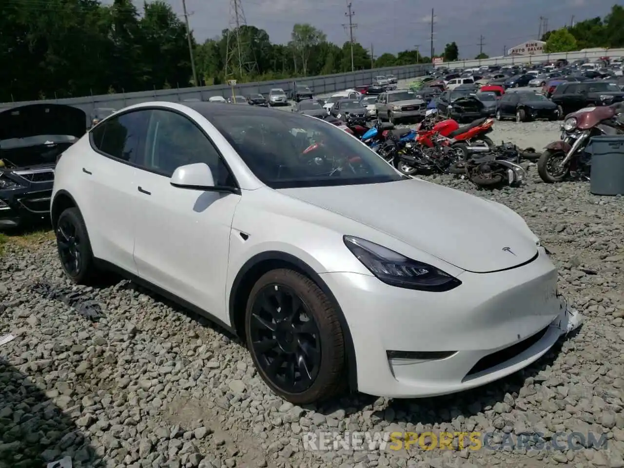 1 Photograph of a damaged car 7SAYGDEE2NF387463 TESLA MODEL Y 2022