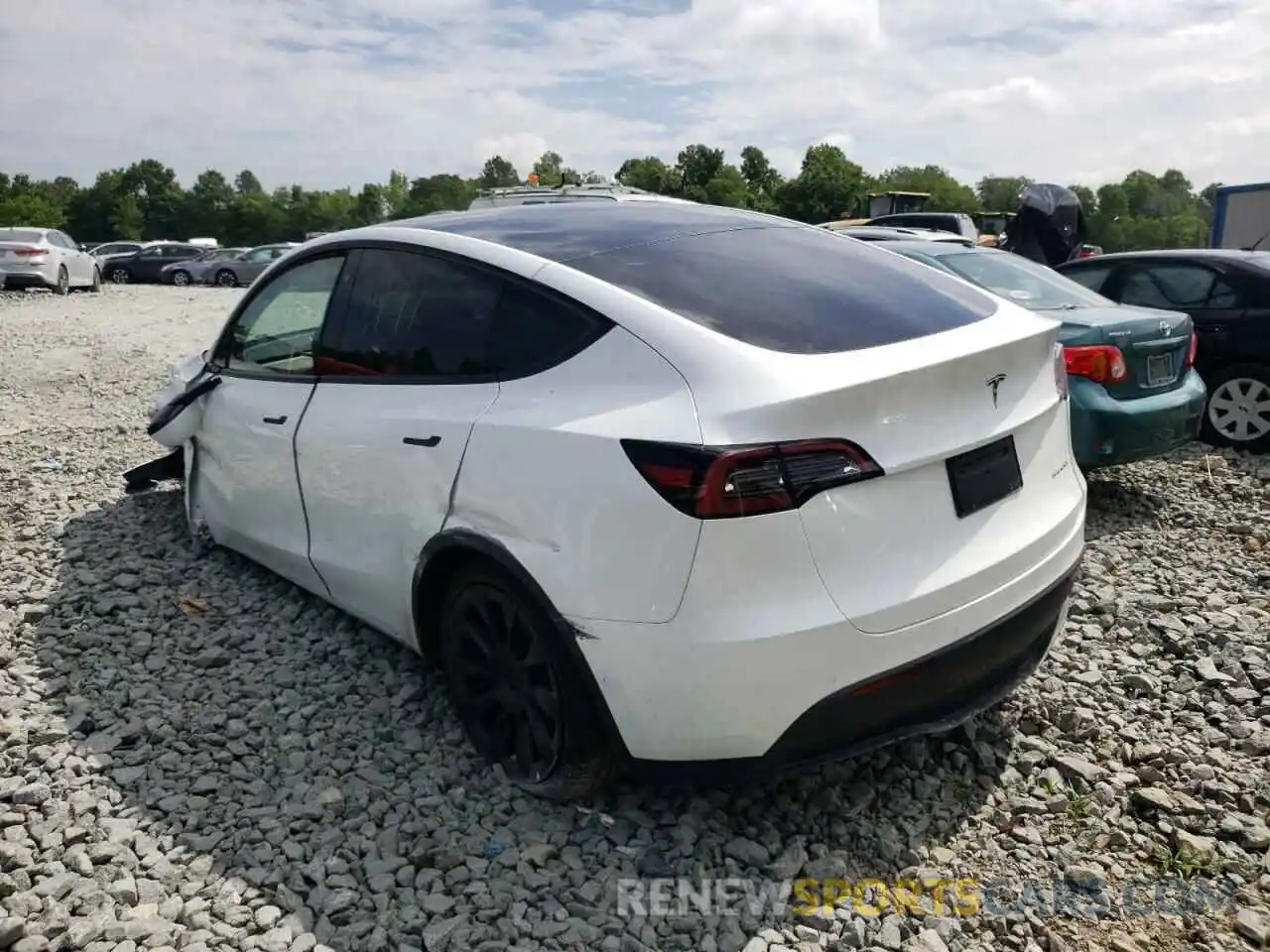 3 Photograph of a damaged car 7SAYGDEE2NF387463 TESLA MODEL Y 2022