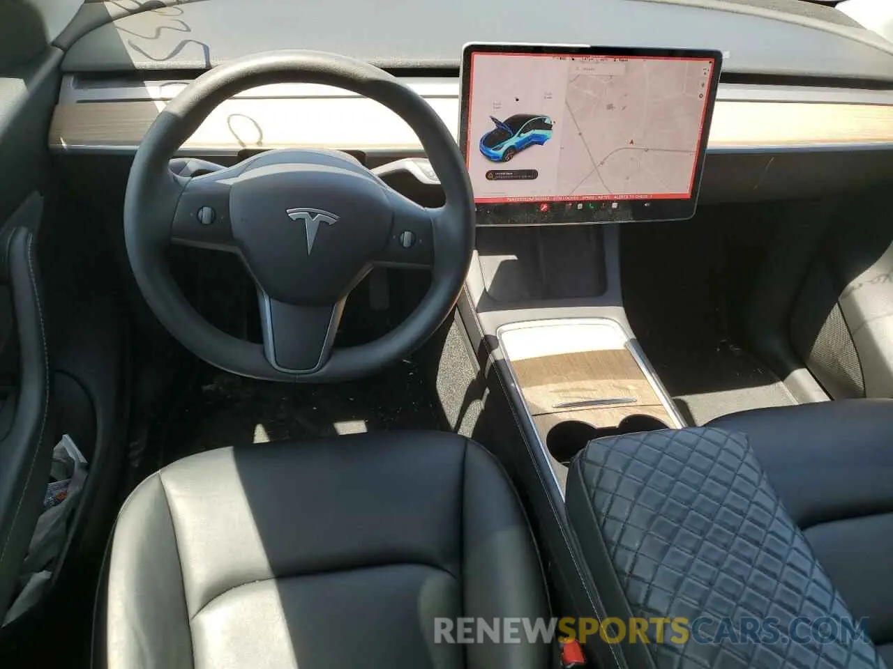 8 Photograph of a damaged car 7SAYGDEE2NF390993 TESLA MODEL Y 2022