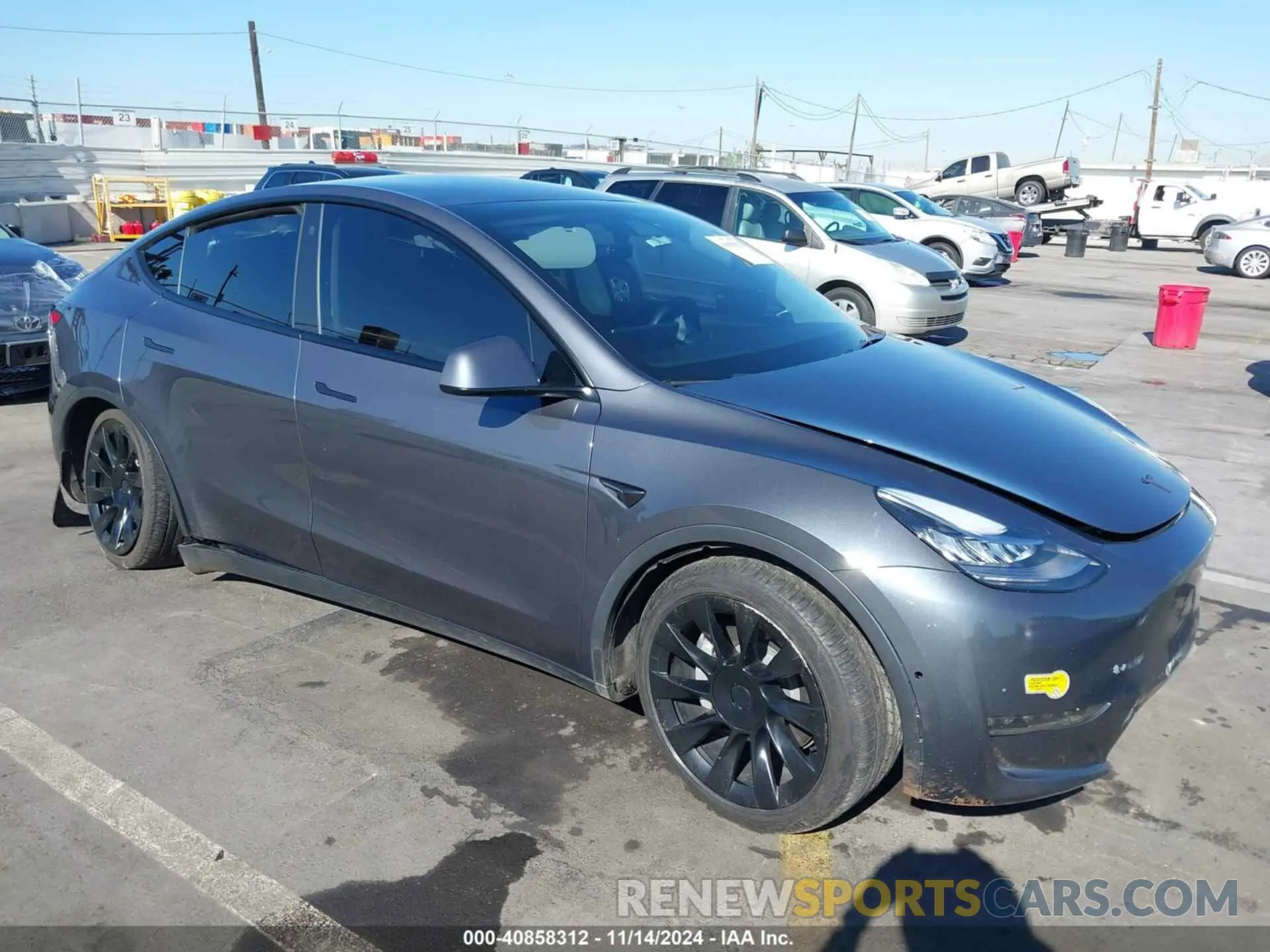 1 Photograph of a damaged car 7SAYGDEE2NF392307 TESLA MODEL Y 2022