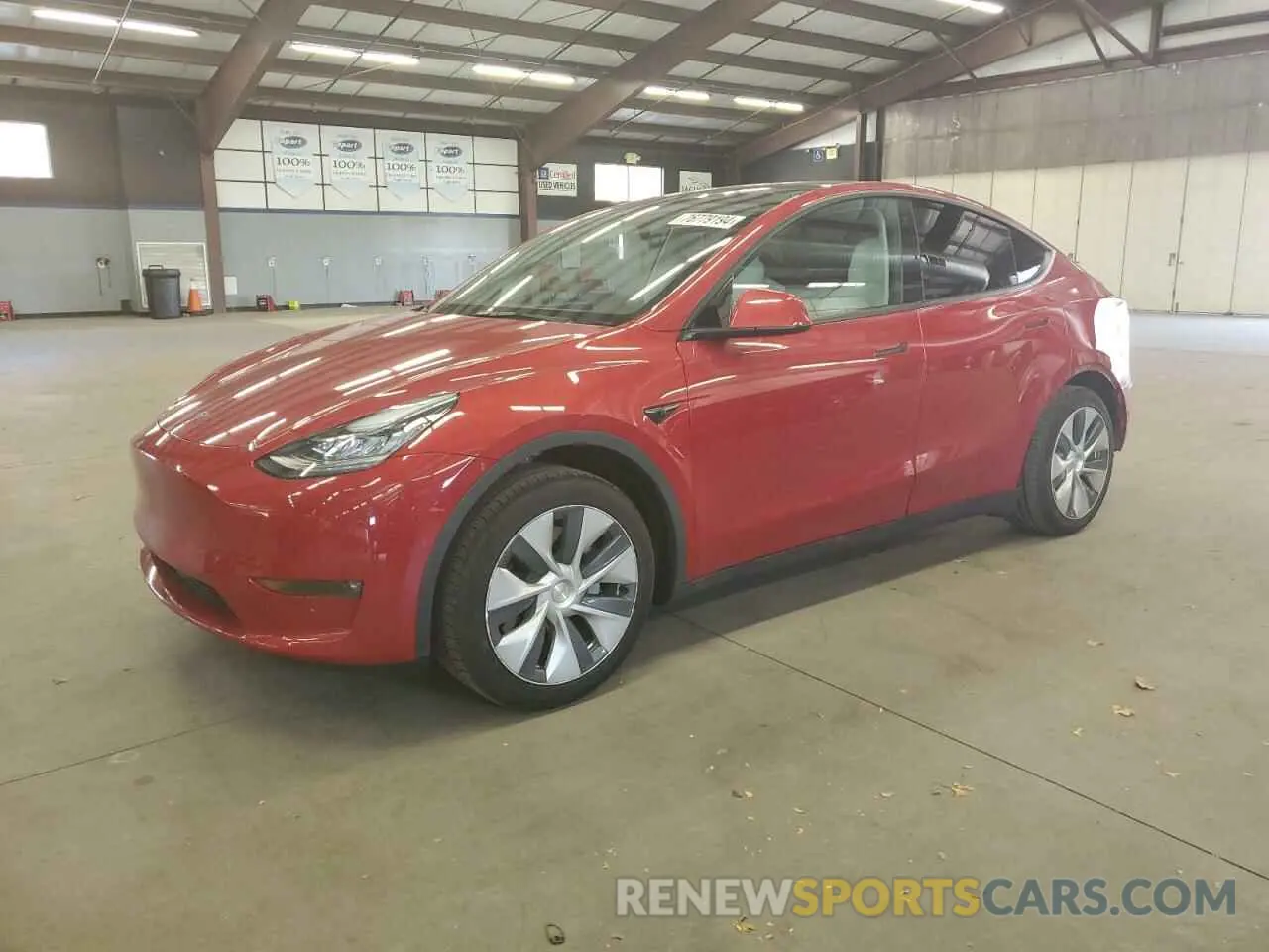 1 Photograph of a damaged car 7SAYGDEE2NF418937 TESLA MODEL Y 2022