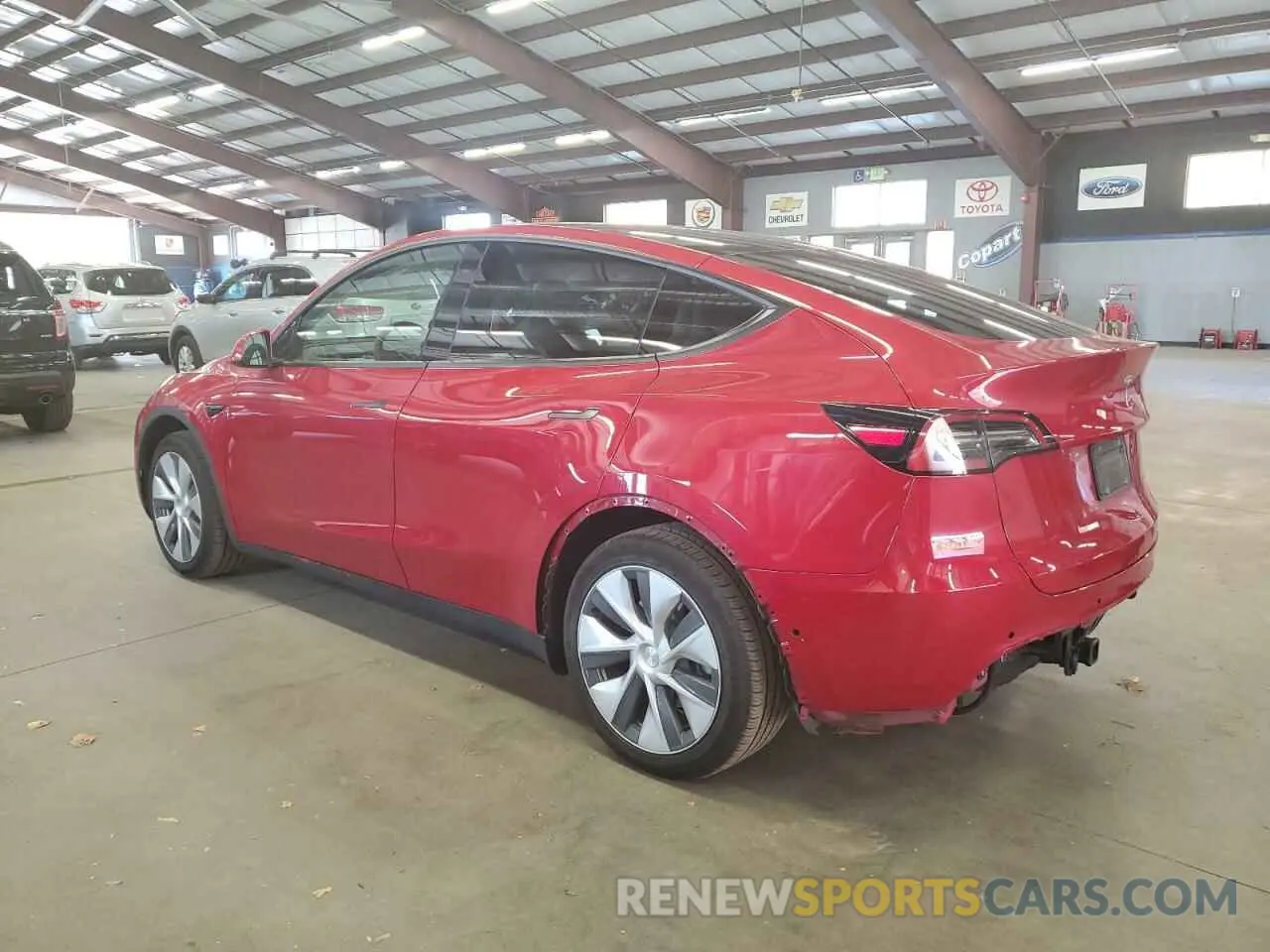 2 Photograph of a damaged car 7SAYGDEE2NF418937 TESLA MODEL Y 2022