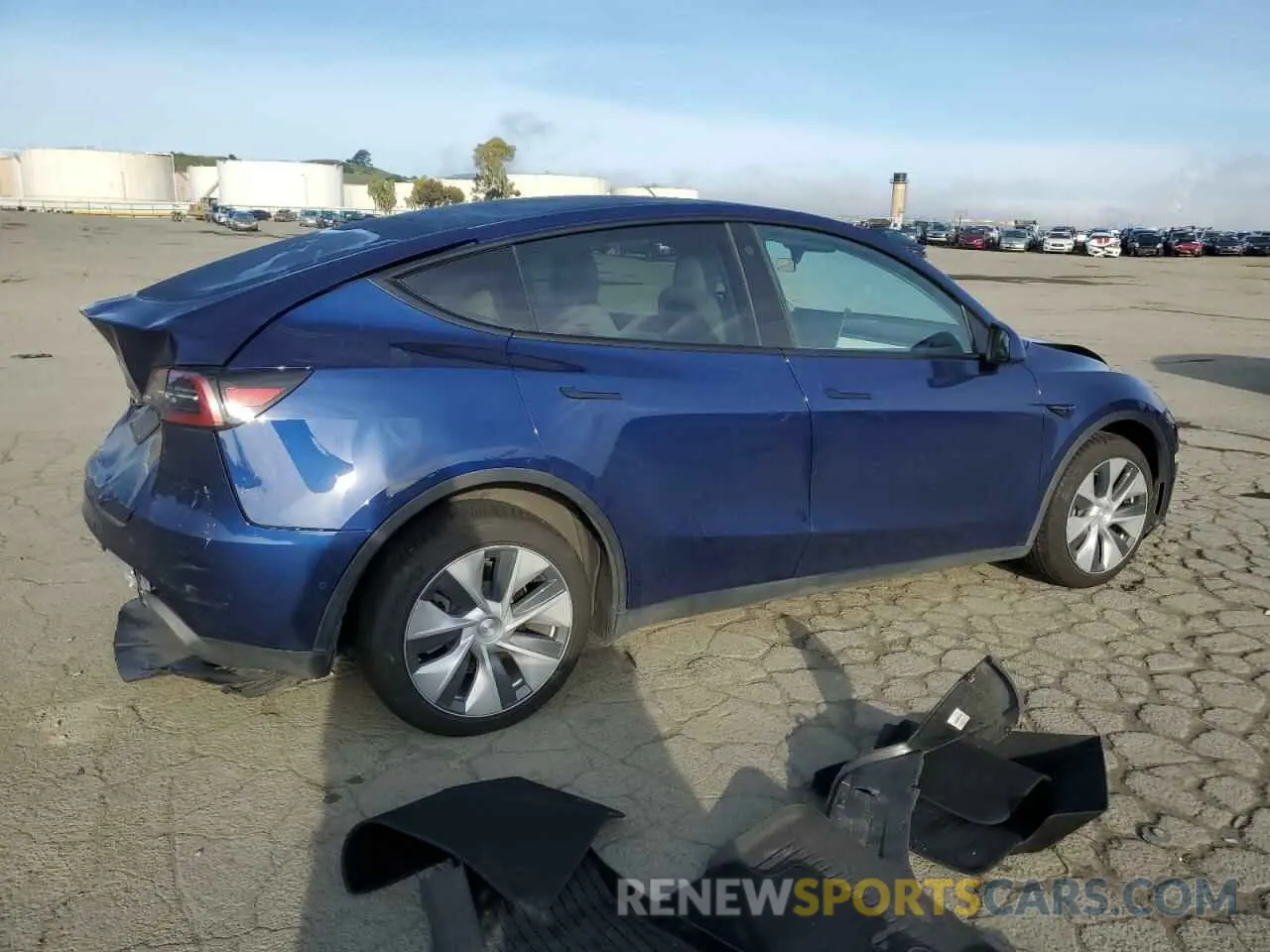 3 Photograph of a damaged car 7SAYGDEE2NF419229 TESLA MODEL Y 2022