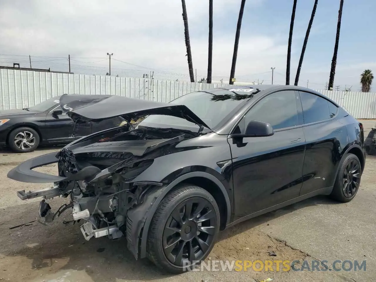 1 Photograph of a damaged car 7SAYGDEE2NF447676 TESLA MODEL Y 2022