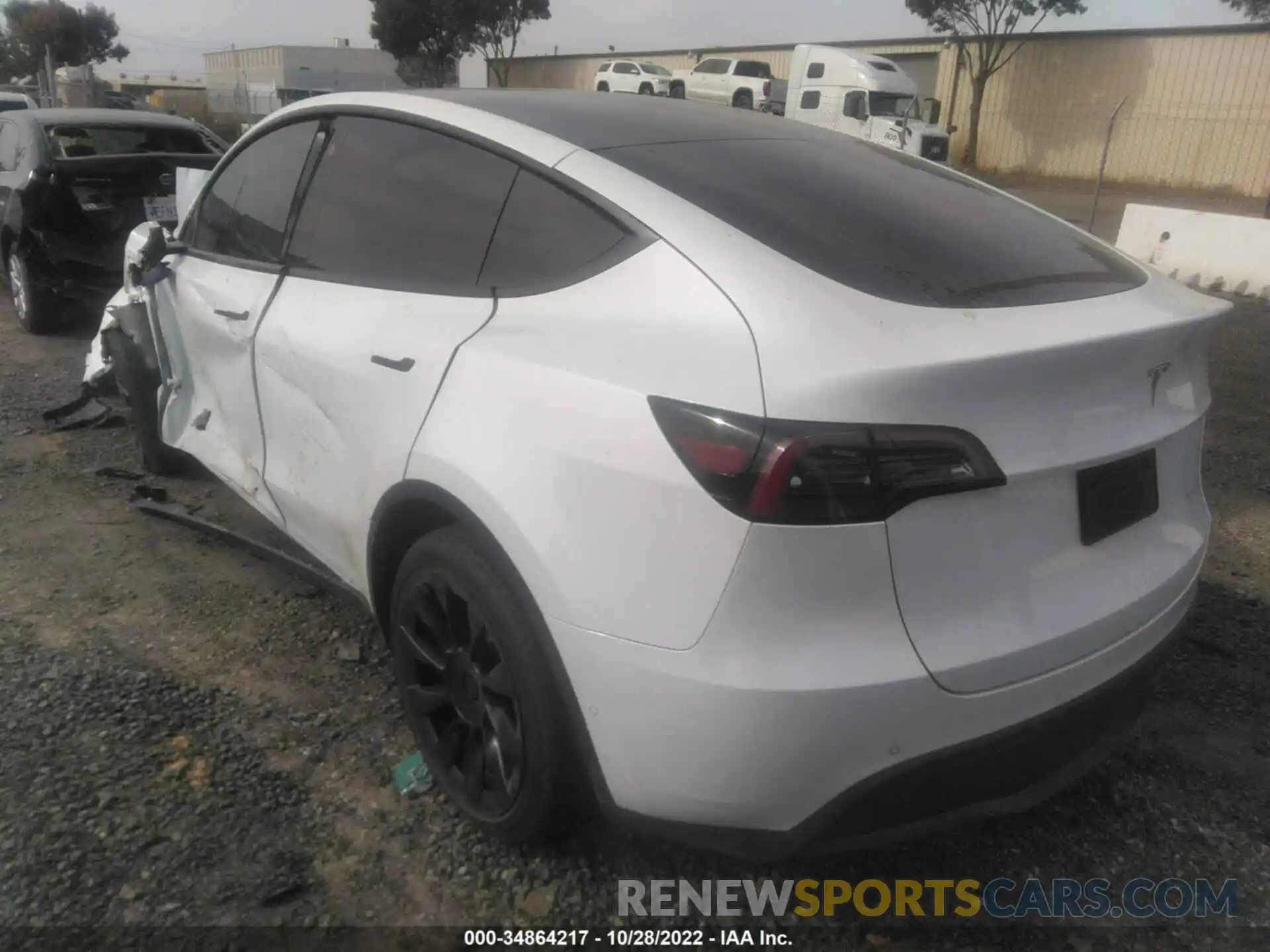 3 Photograph of a damaged car 7SAYGDEE2NF463554 TESLA MODEL Y 2022