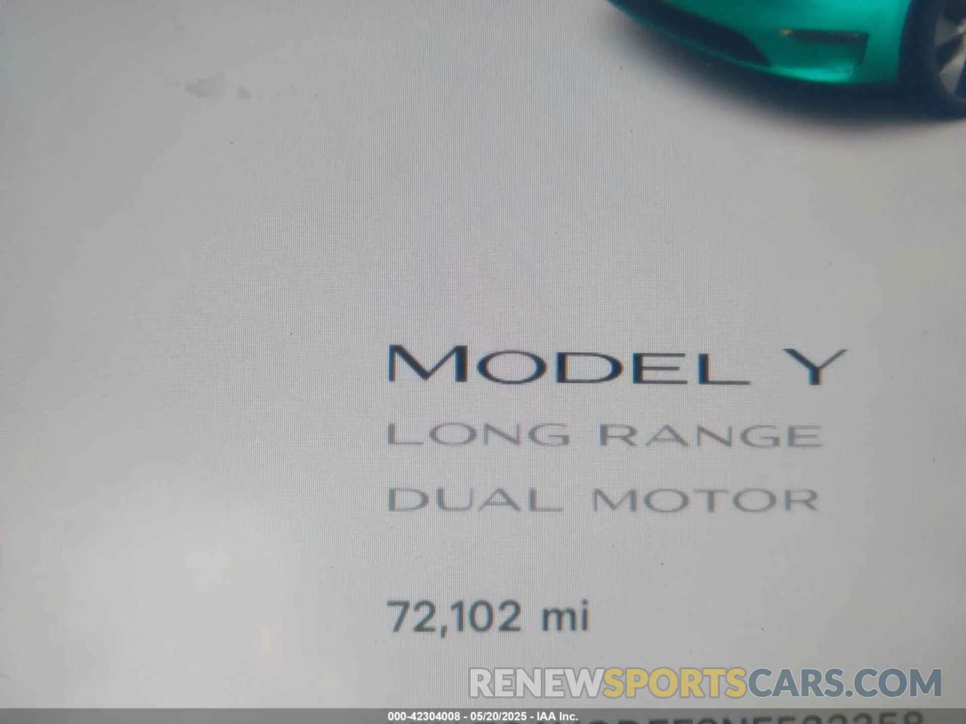 16 Photograph of a damaged car 7SAYGDEE2NF533358 TESLA MODEL Y 2022