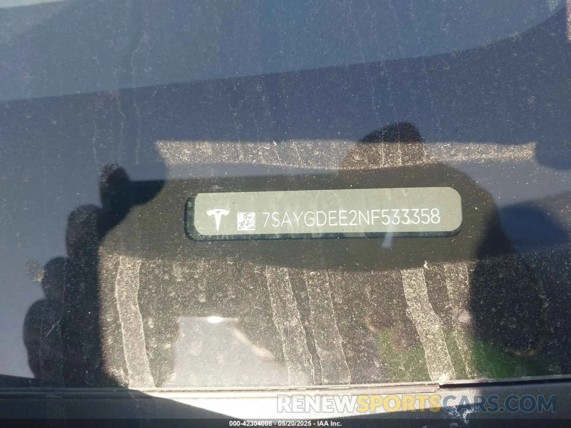 9 Photograph of a damaged car 7SAYGDEE2NF533358 TESLA MODEL Y 2022