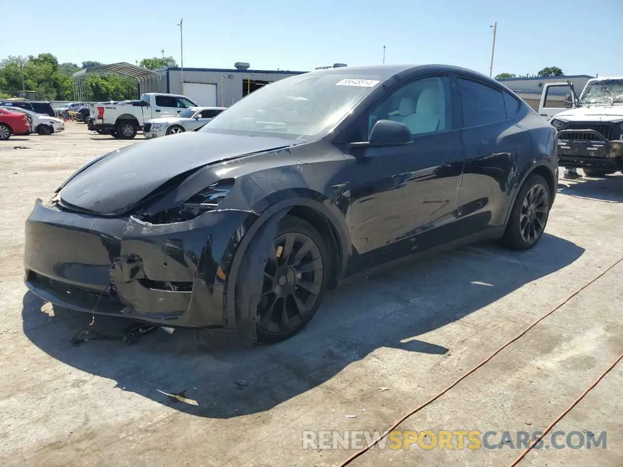 1 Photograph of a damaged car 7SAYGDEE2NF564593 TESLA MODEL Y 2022
