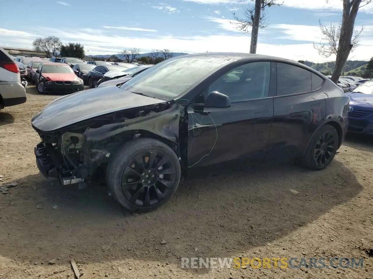1 Photograph of a damaged car 7SAYGDEE2NF575433 TESLA MODEL Y 2022
