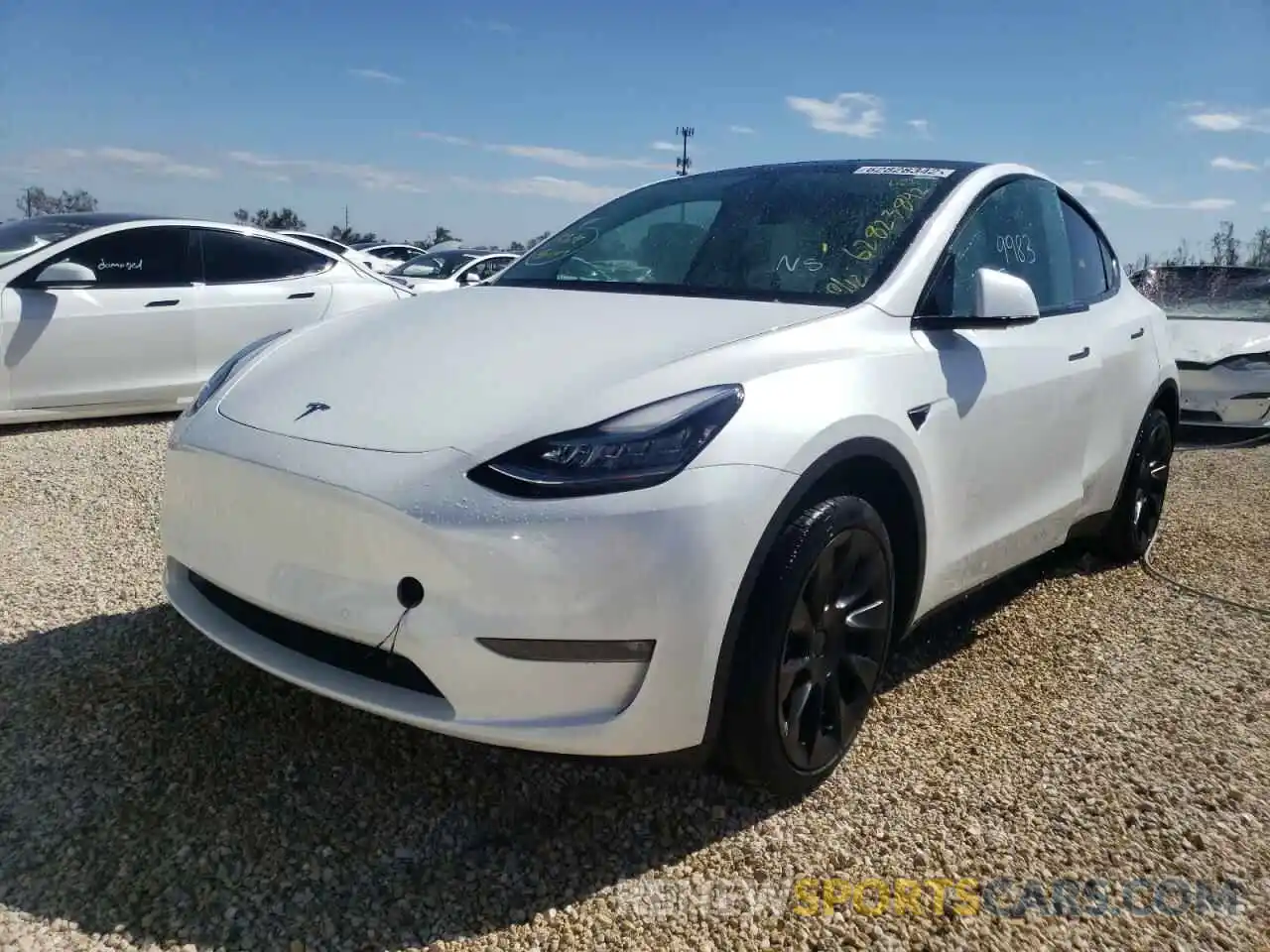 2 Photograph of a damaged car 7SAYGDEE3NF312299 TESLA MODEL Y 2022