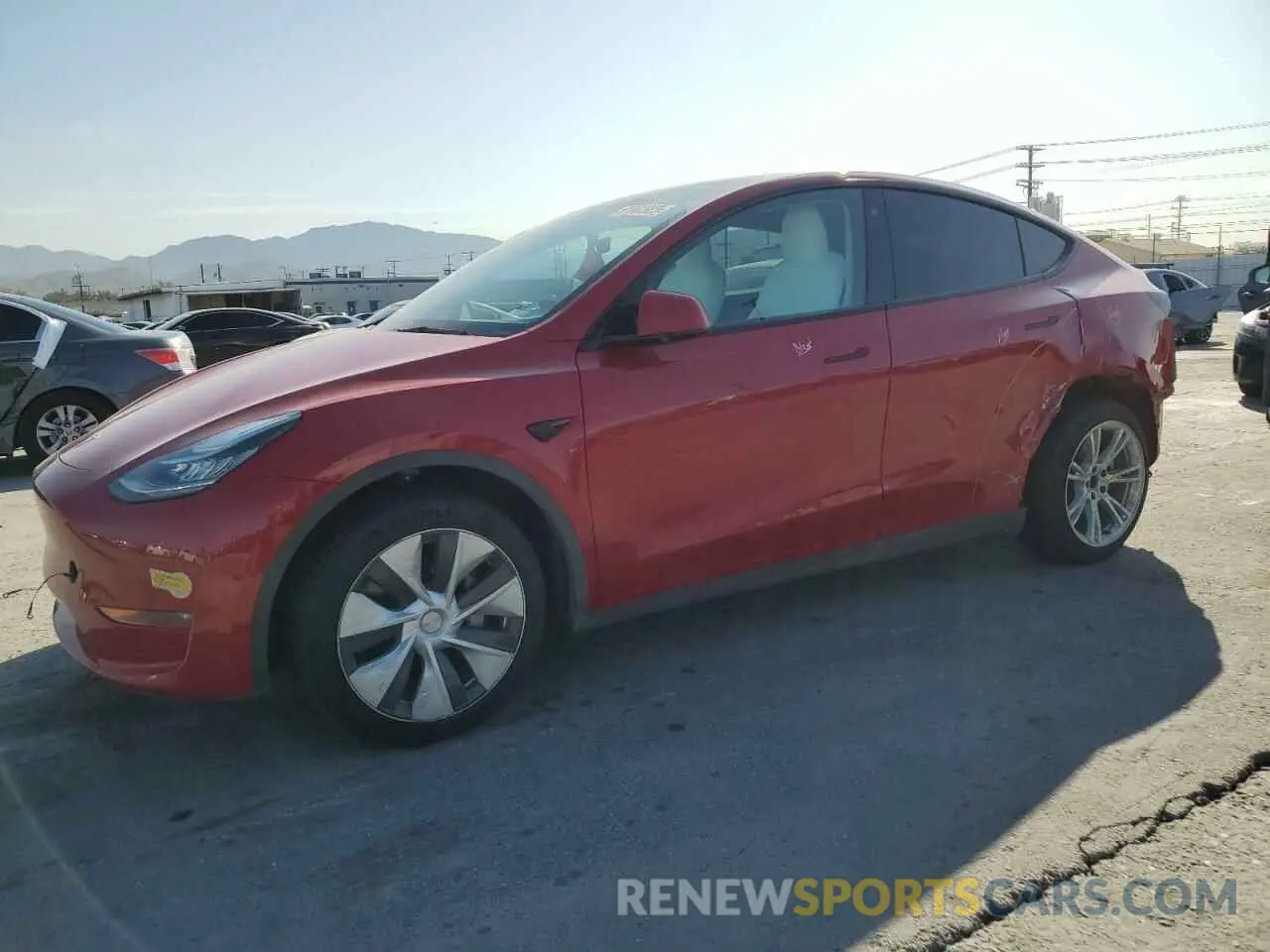 1 Photograph of a damaged car 7SAYGDEE3NF318359 TESLA MODEL Y 2022