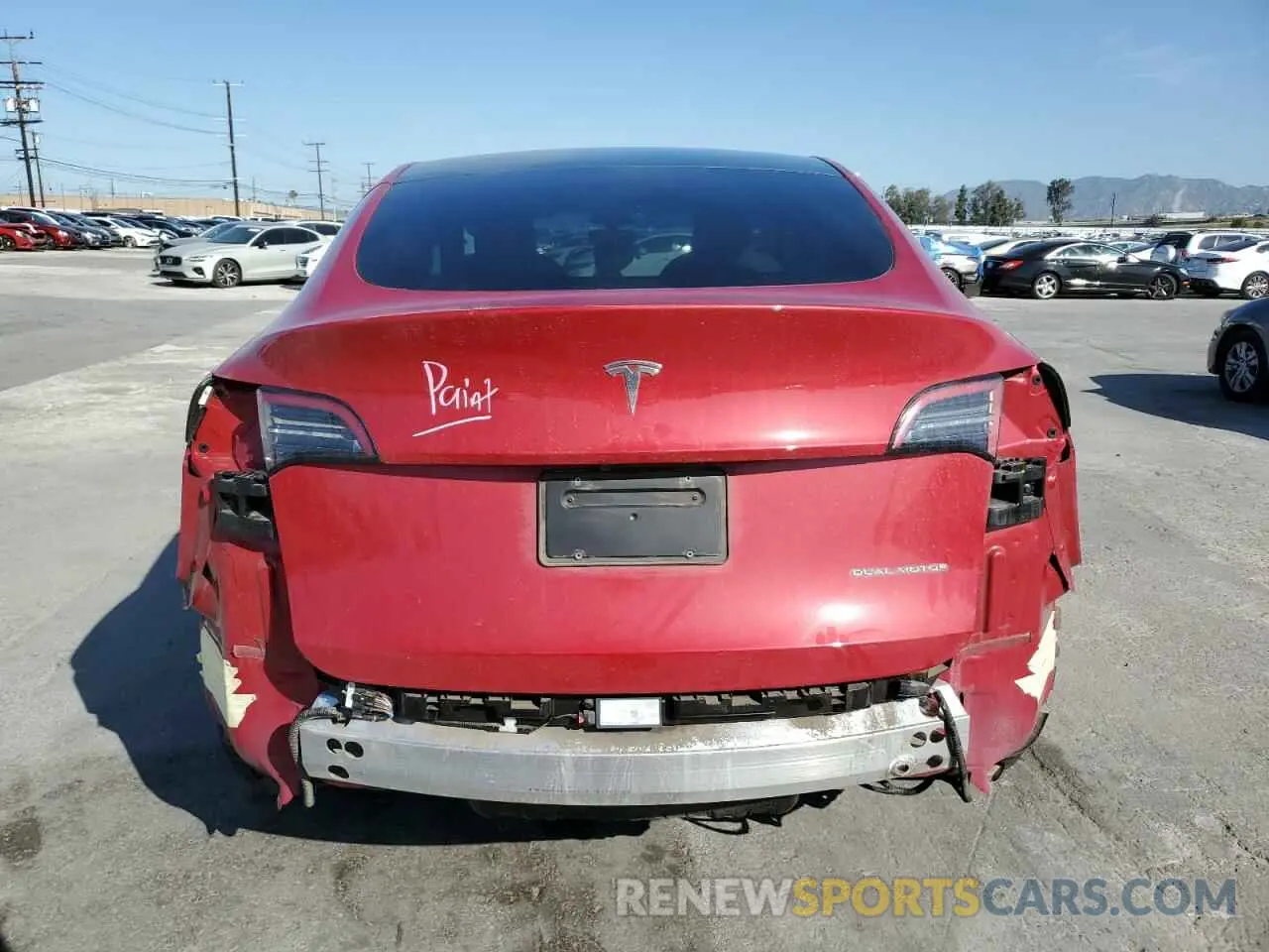 6 Photograph of a damaged car 7SAYGDEE3NF318359 TESLA MODEL Y 2022