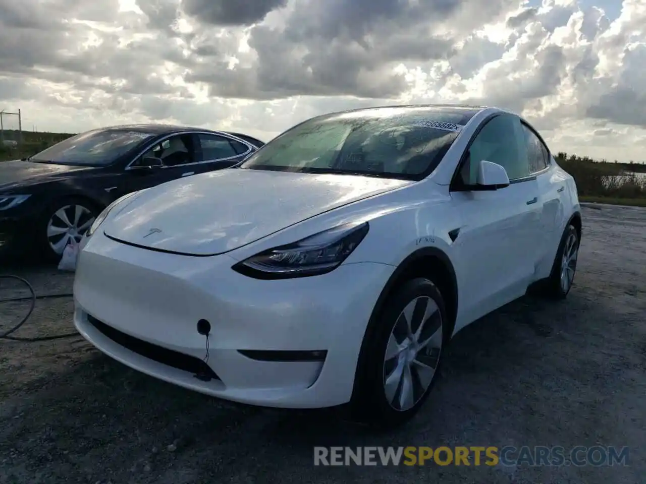 2 Photograph of a damaged car 7SAYGDEE3NF324825 TESLA MODEL Y 2022