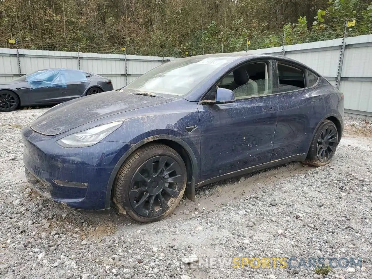 1 Photograph of a damaged car 7SAYGDEE3NF325327 TESLA MODEL Y 2022