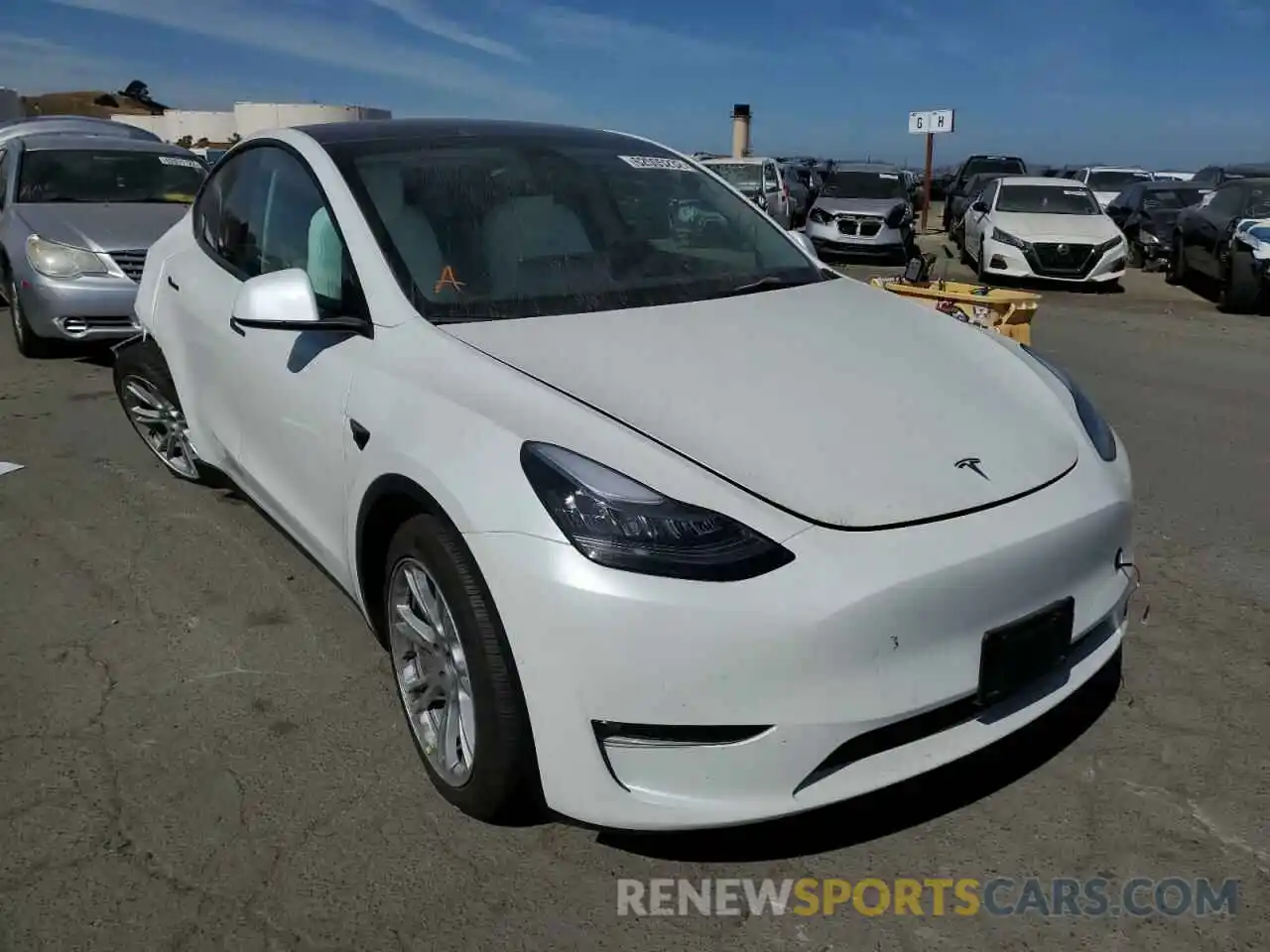 1 Photograph of a damaged car 7SAYGDEE3NF355685 TESLA MODEL Y 2022