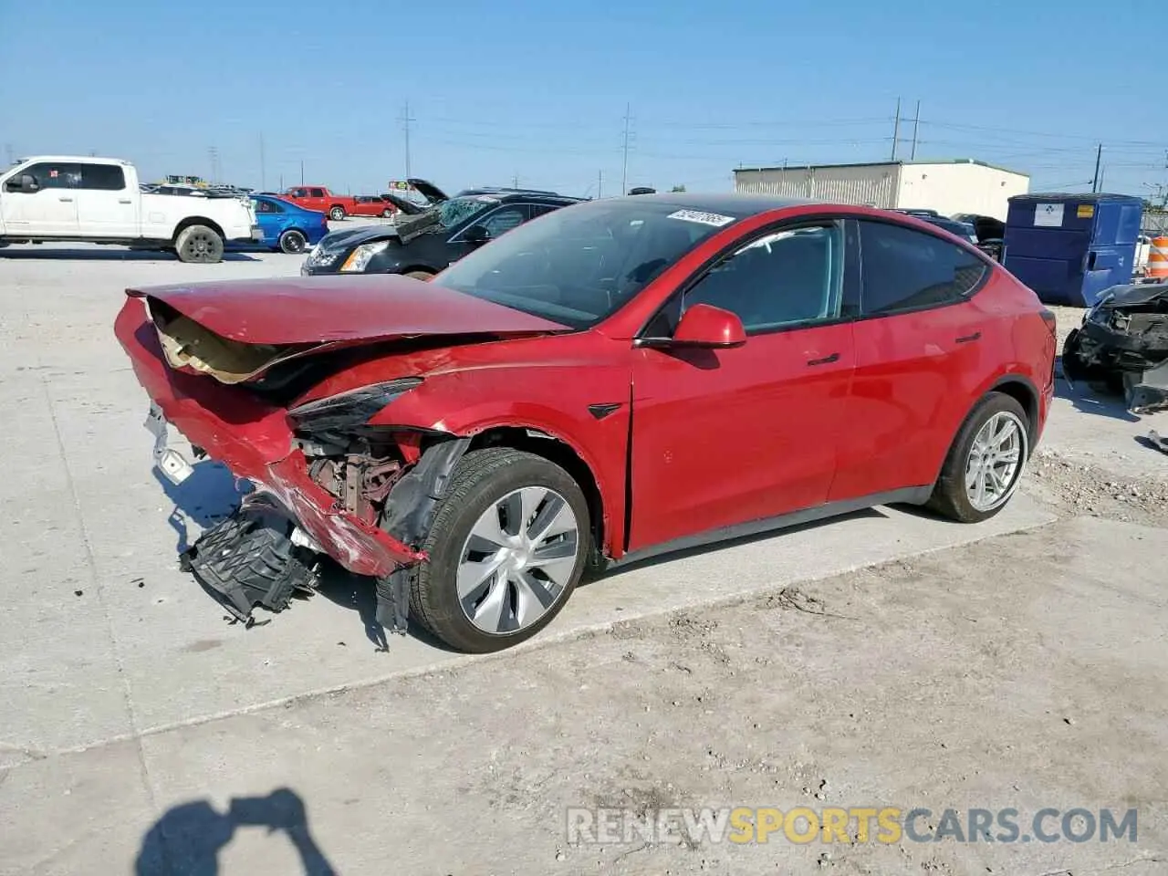 1 Photograph of a damaged car 7SAYGDEE3NF362880 TESLA MODEL Y 2022