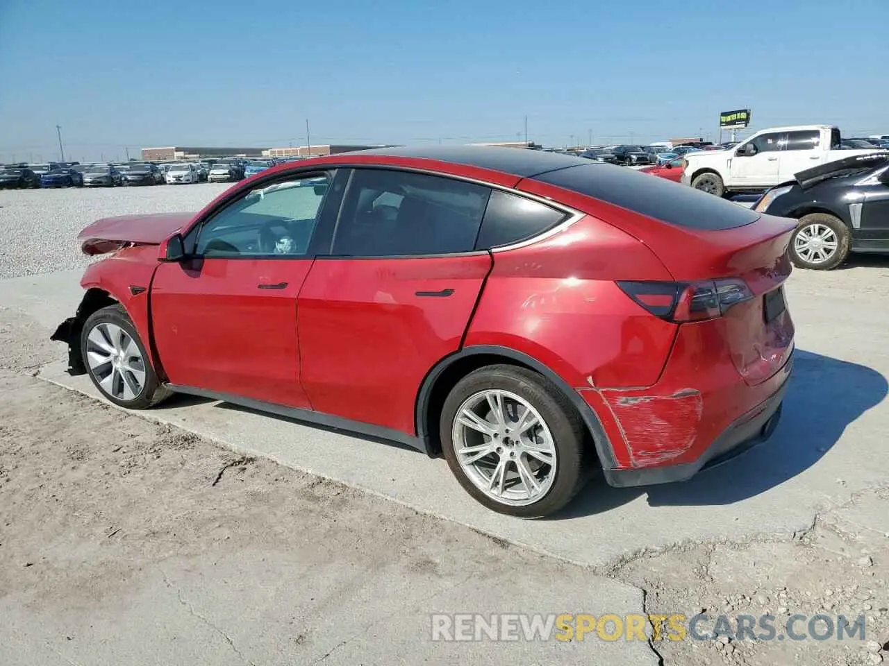 2 Photograph of a damaged car 7SAYGDEE3NF362880 TESLA MODEL Y 2022