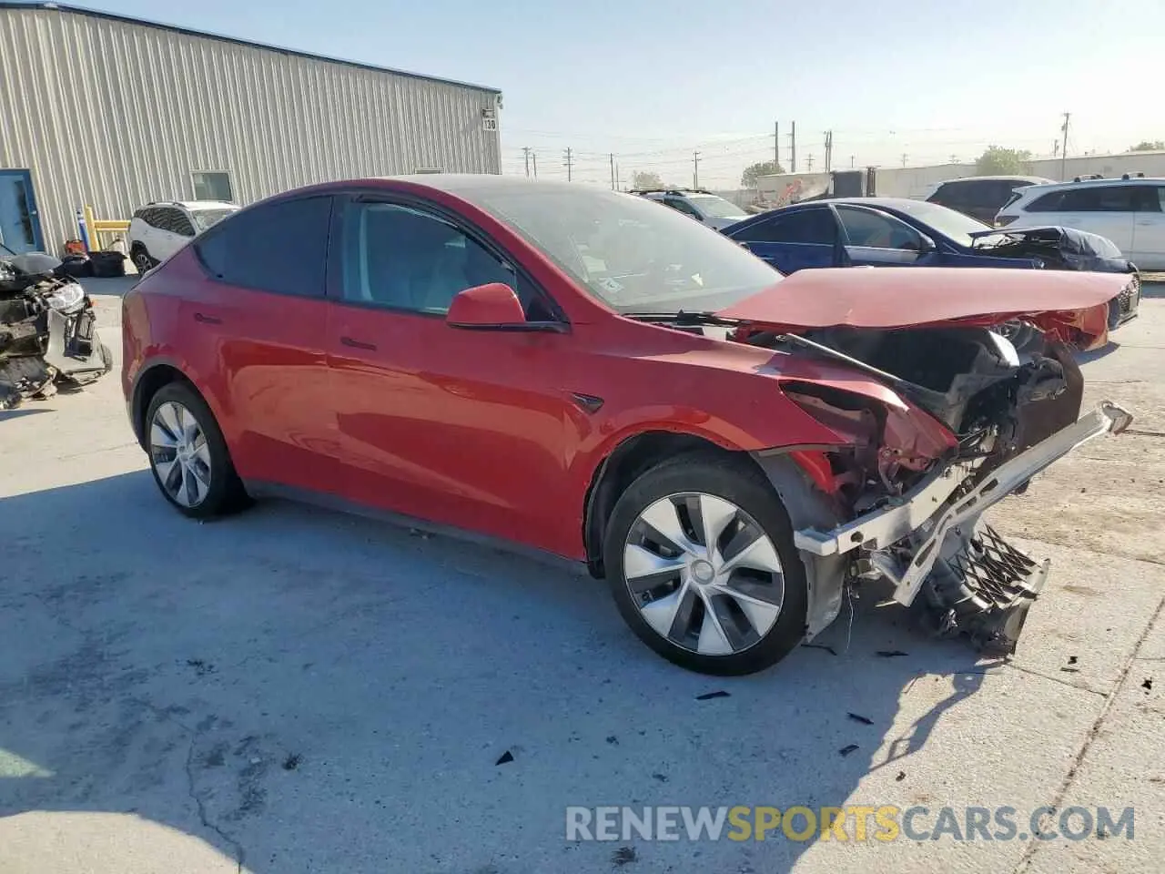 4 Photograph of a damaged car 7SAYGDEE3NF362880 TESLA MODEL Y 2022