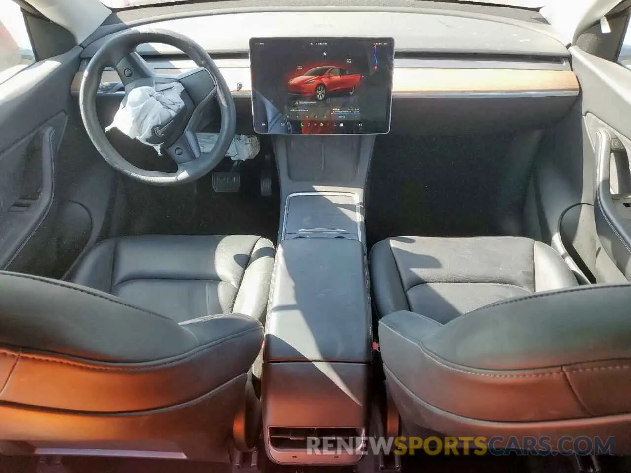 8 Photograph of a damaged car 7SAYGDEE3NF362880 TESLA MODEL Y 2022