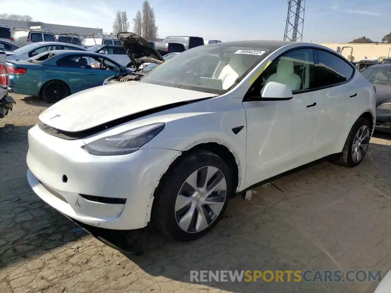 1 Photograph of a damaged car 7SAYGDEE3NF373720 TESLA MODEL Y 2022