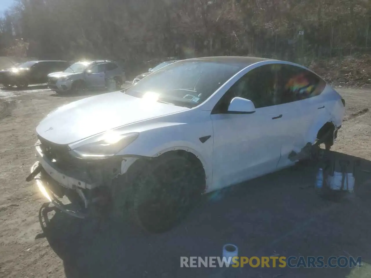 1 Photograph of a damaged car 7SAYGDEE3NF385950 TESLA MODEL Y 2022