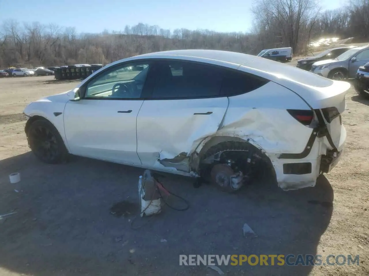 2 Photograph of a damaged car 7SAYGDEE3NF385950 TESLA MODEL Y 2022