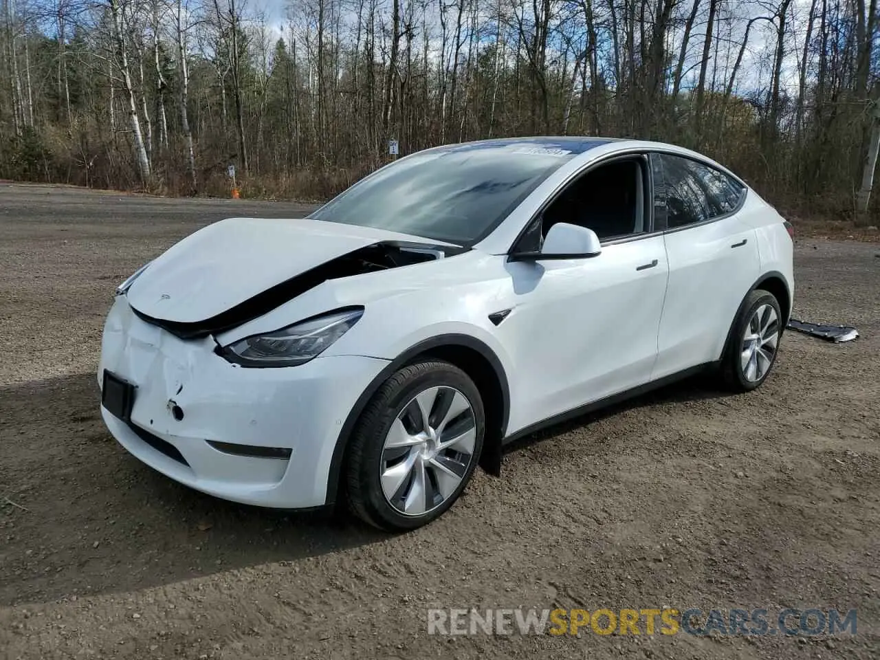 1 Photograph of a damaged car 7SAYGDEE3NF418039 TESLA MODEL Y 2022
