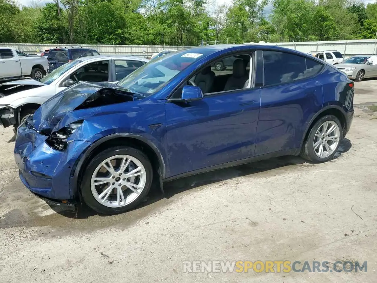 1 Photograph of a damaged car 7SAYGDEE3NF420566 TESLA MODEL Y 2022