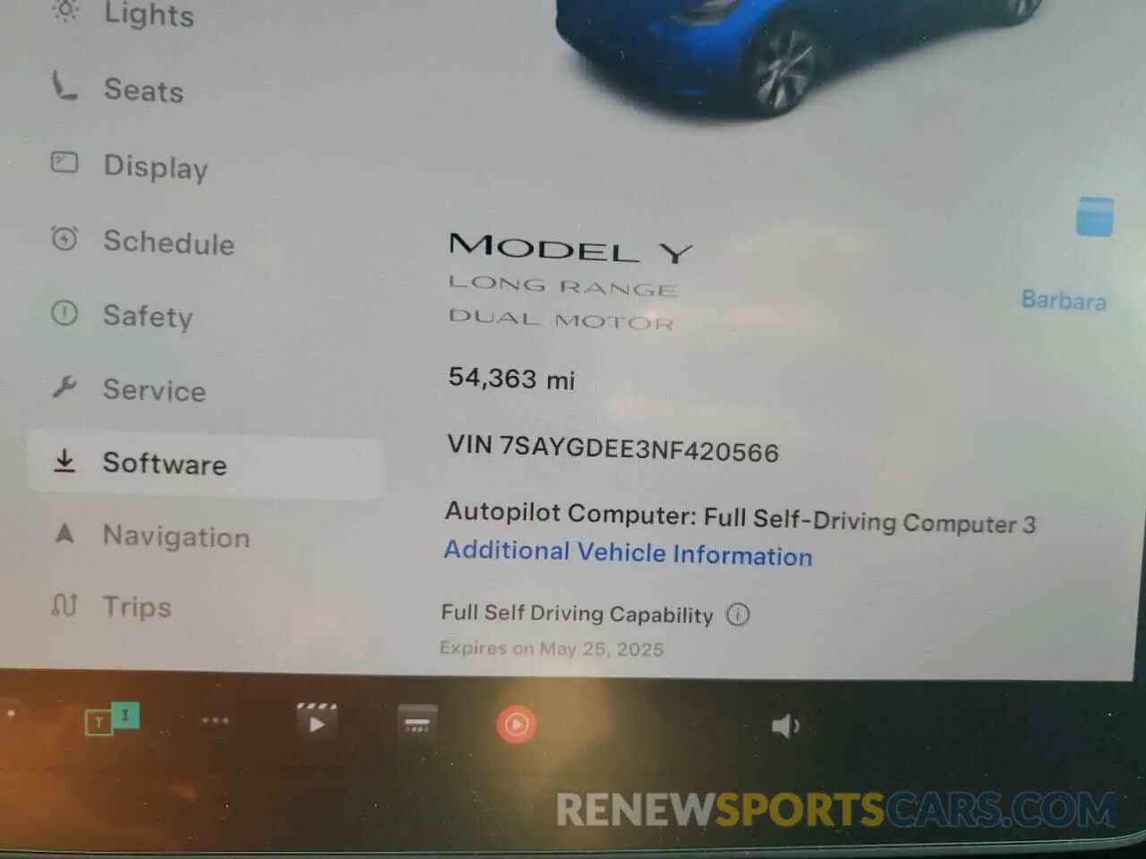 9 Photograph of a damaged car 7SAYGDEE3NF420566 TESLA MODEL Y 2022
