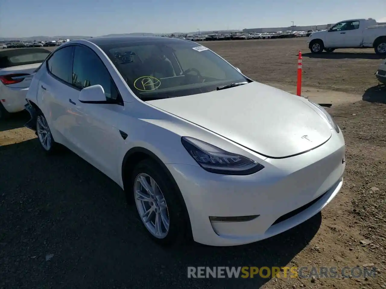 1 Photograph of a damaged car 7SAYGDEE3NF423239 TESLA MODEL Y 2022