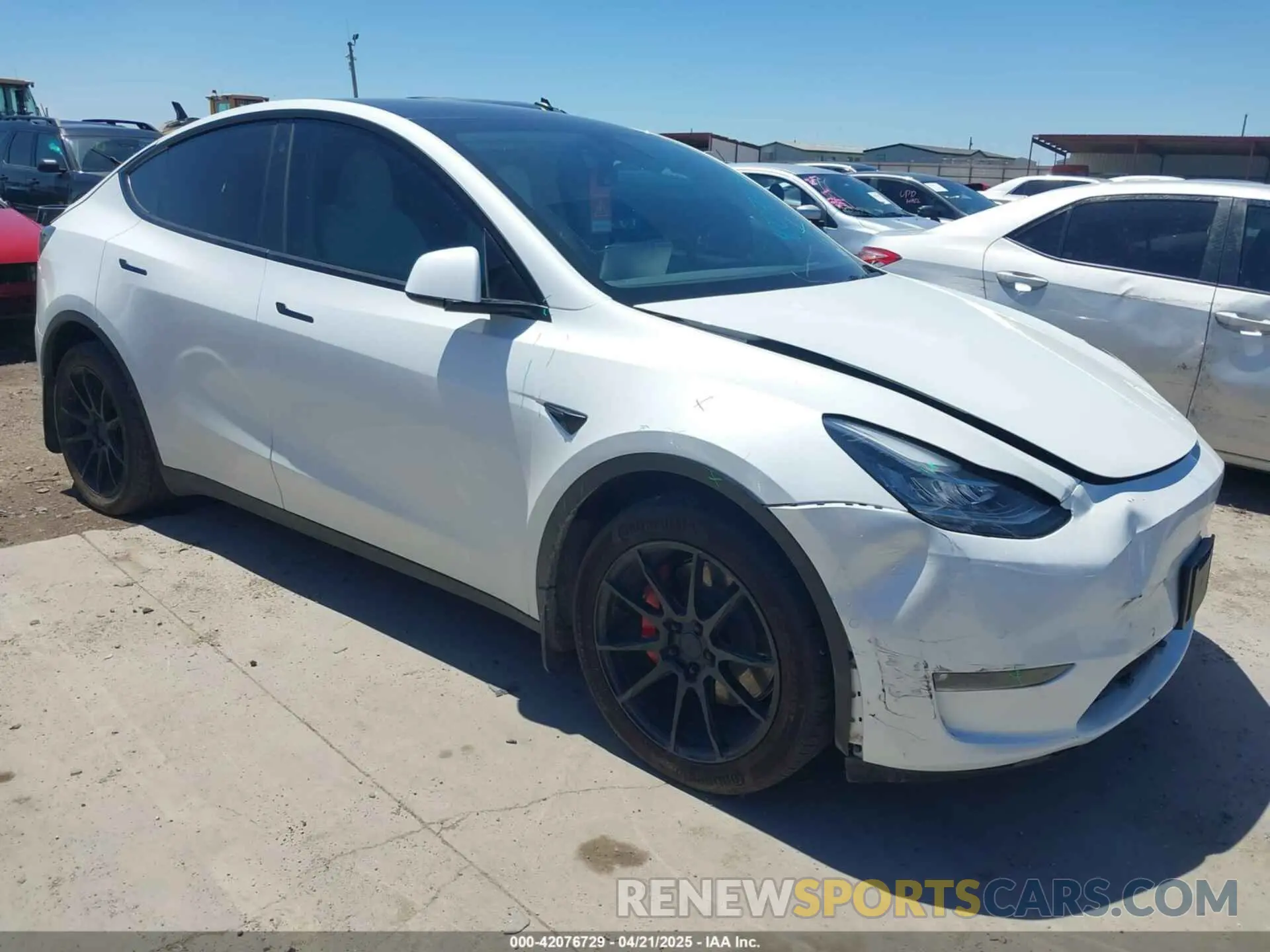 1 Photograph of a damaged car 7SAYGDEE3NF426481 TESLA MODEL Y 2022