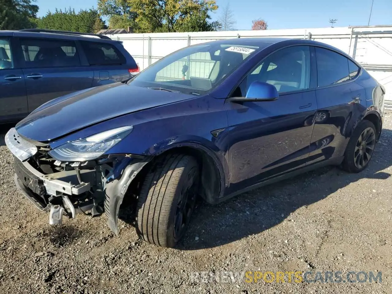 1 Photograph of a damaged car 7SAYGDEE3NF445886 TESLA MODEL Y 2022