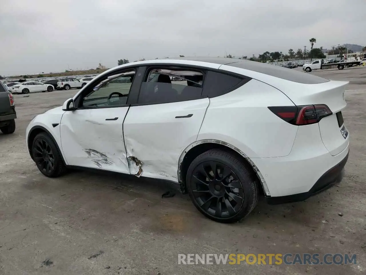 2 Photograph of a damaged car 7SAYGDEE3NF481660 TESLA MODEL Y 2022
