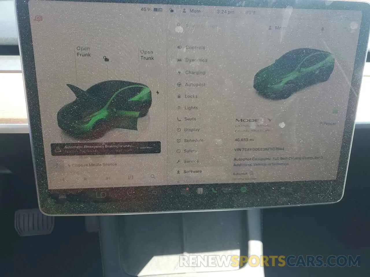 9 Photograph of a damaged car 7SAYGDEE3NF507044 TESLA MODEL Y 2022