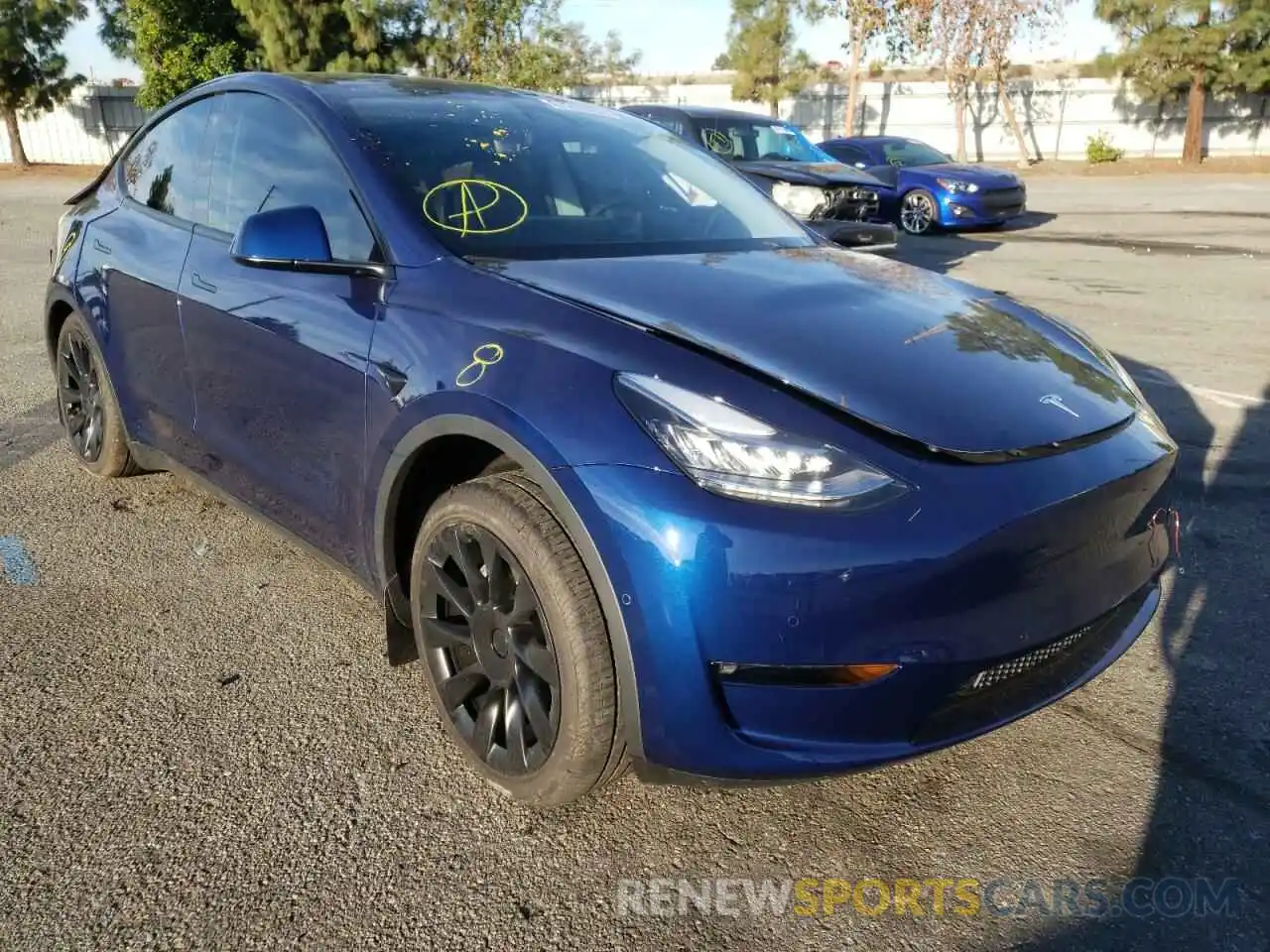 1 Photograph of a damaged car 7SAYGDEE3NF513507 TESLA MODEL Y 2022