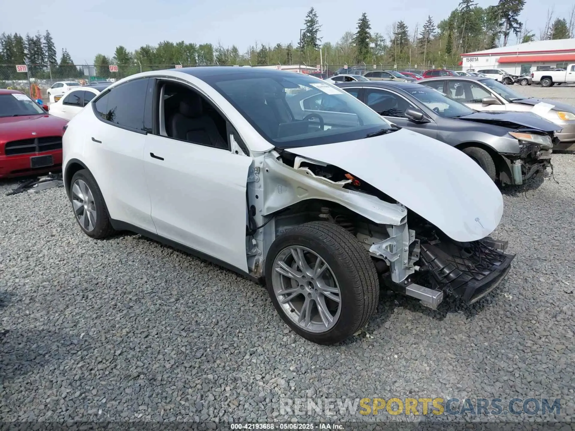 1 Photograph of a damaged car 7SAYGDEE3NF513510 TESLA MODEL Y 2022