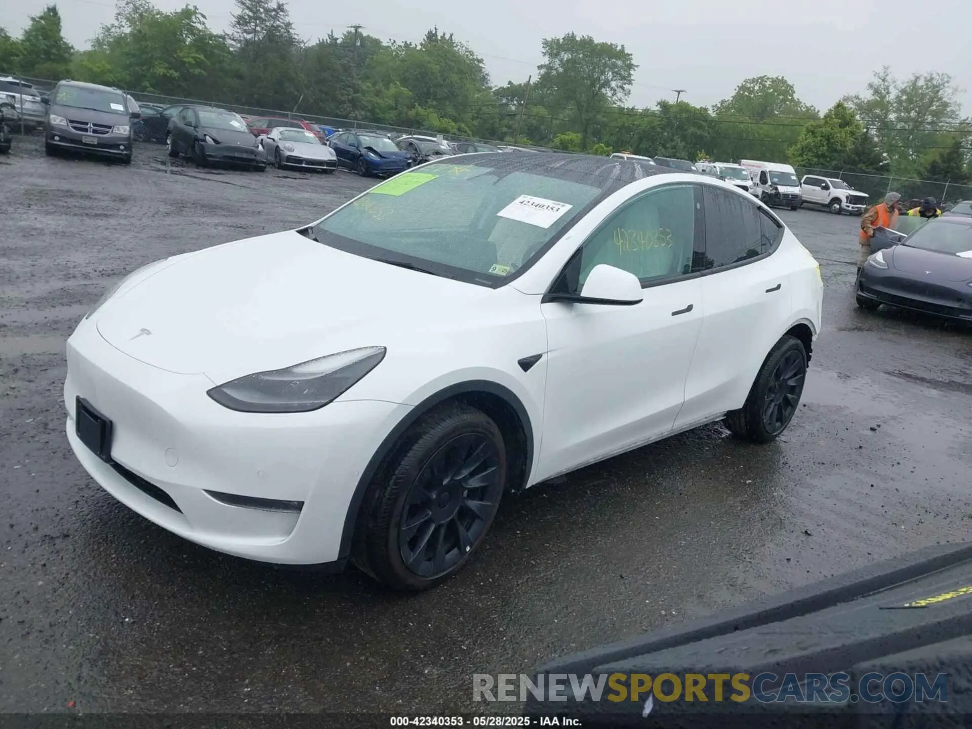 2 Photograph of a damaged car 7SAYGDEE3NF524295 TESLA MODEL Y 2022