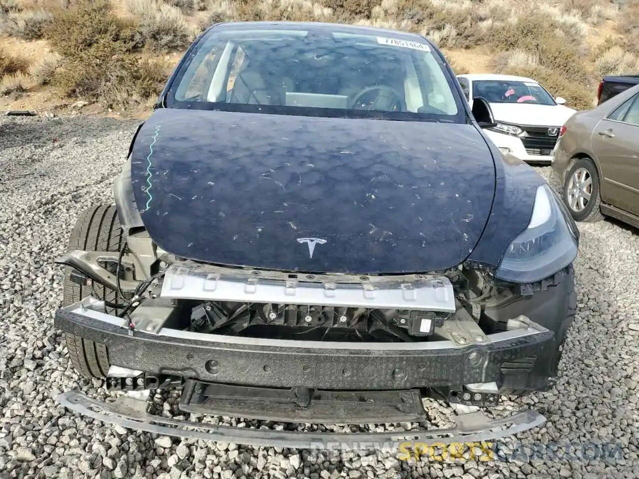 5 Photograph of a damaged car 7SAYGDEE3NF535040 TESLA MODEL Y 2022