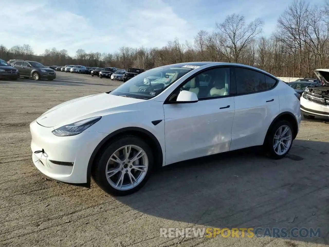 1 Photograph of a damaged car 7SAYGDEE4NA009898 TESLA MODEL Y 2022