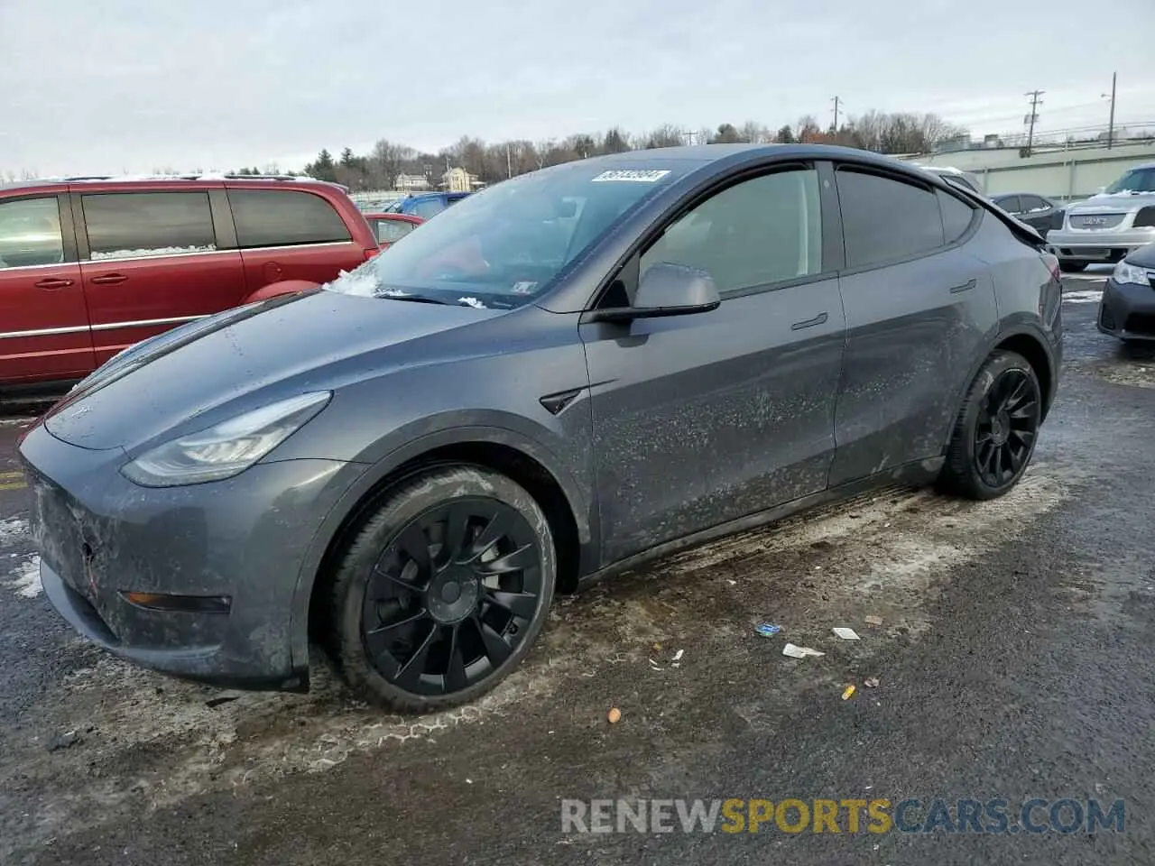 1 Photograph of a damaged car 7SAYGDEE4NA017788 TESLA MODEL Y 2022