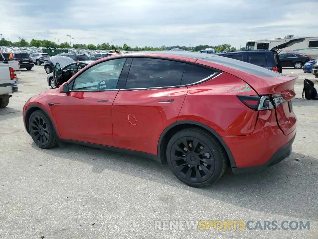 2 Photograph of a damaged car 7SAYGDEE4NA019234 TESLA MODEL Y 2022