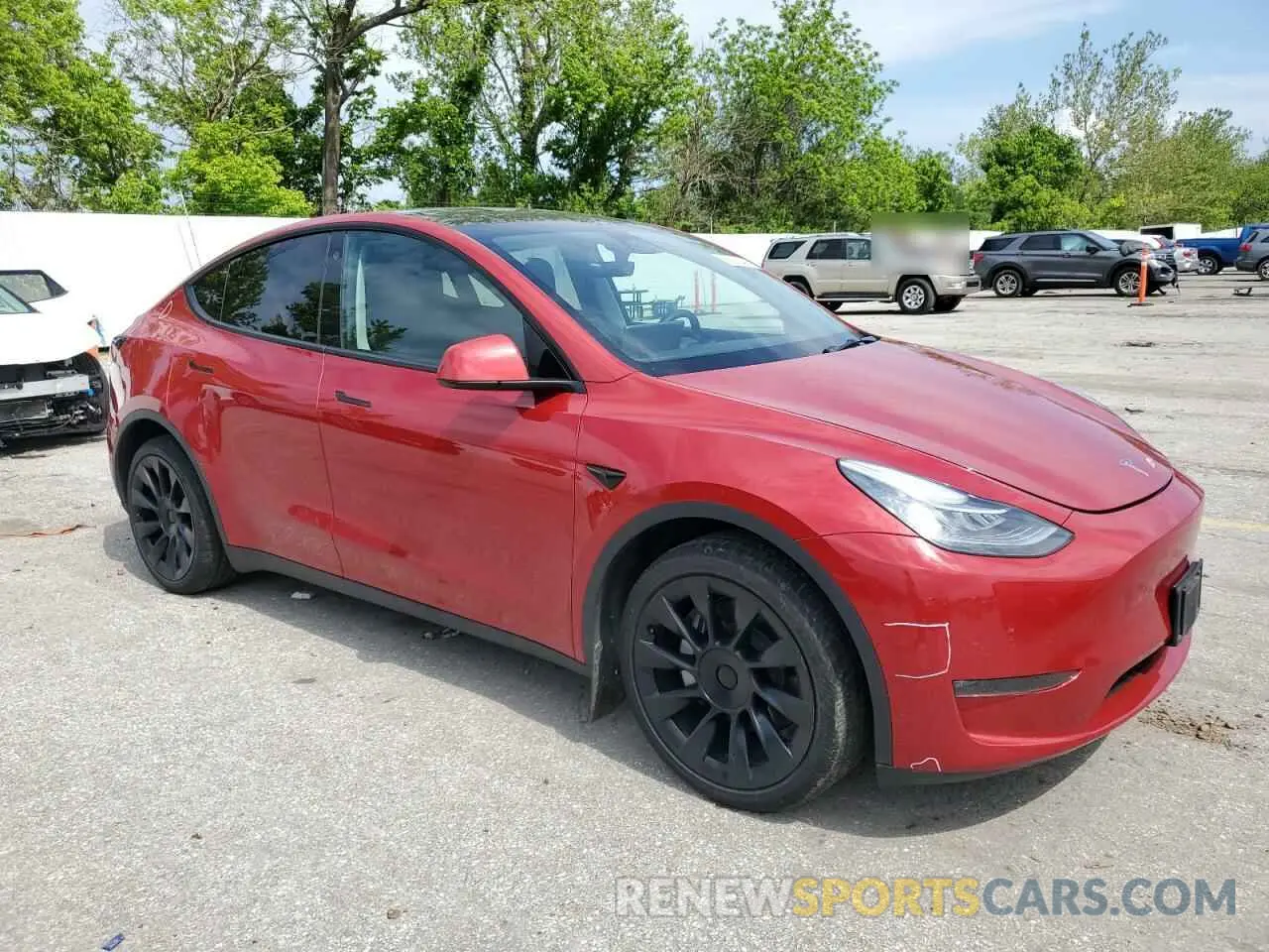 4 Photograph of a damaged car 7SAYGDEE4NA019234 TESLA MODEL Y 2022