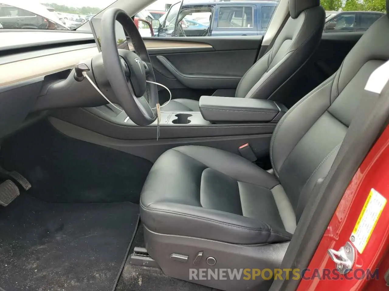 7 Photograph of a damaged car 7SAYGDEE4NA019234 TESLA MODEL Y 2022