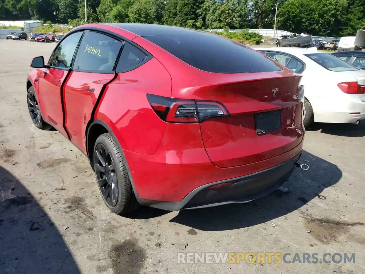 3 Photograph of a damaged car 7SAYGDEE4NF312635 TESLA MODEL Y 2022