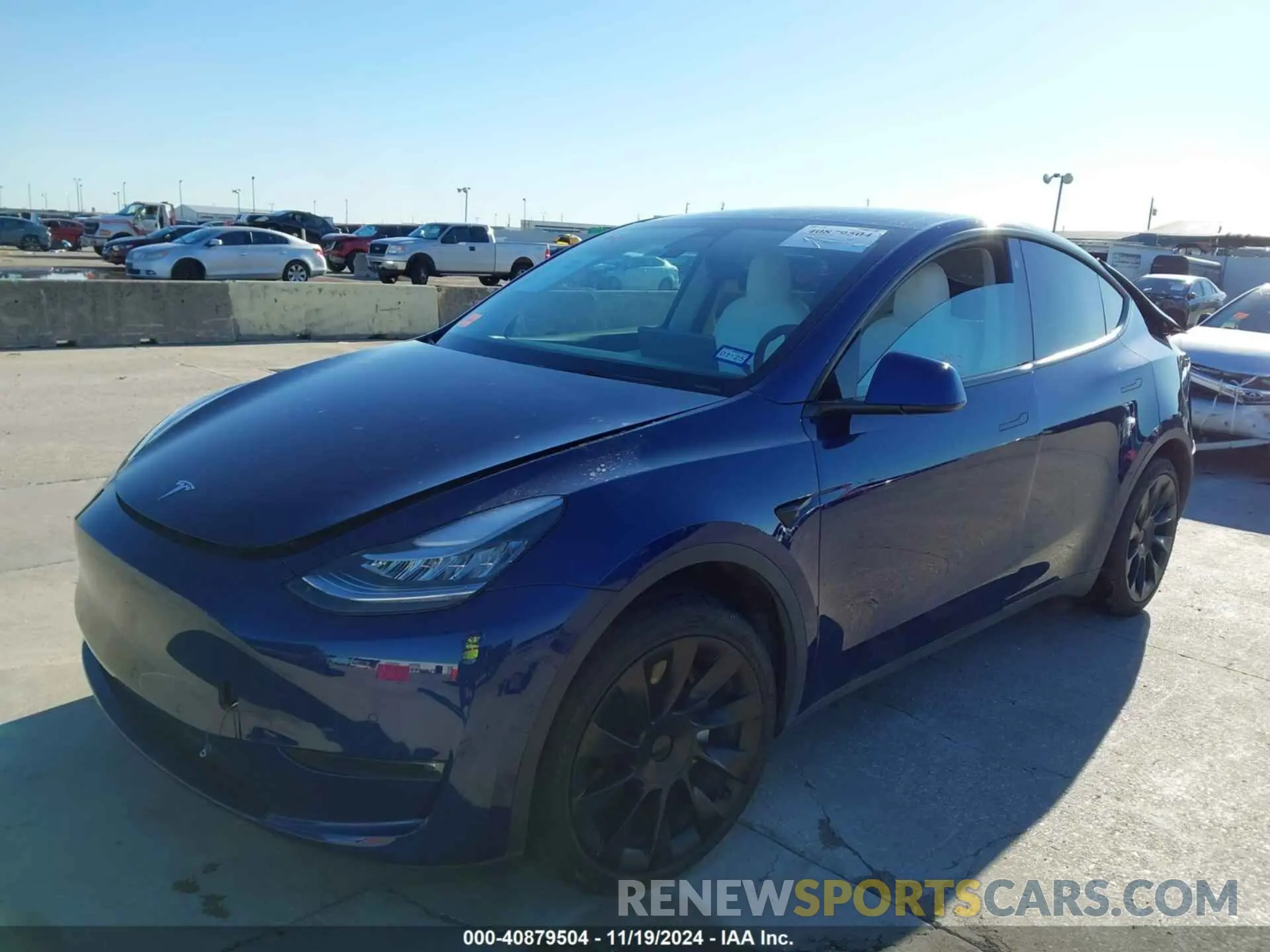 2 Photograph of a damaged car 7SAYGDEE4NF313705 TESLA MODEL Y 2022