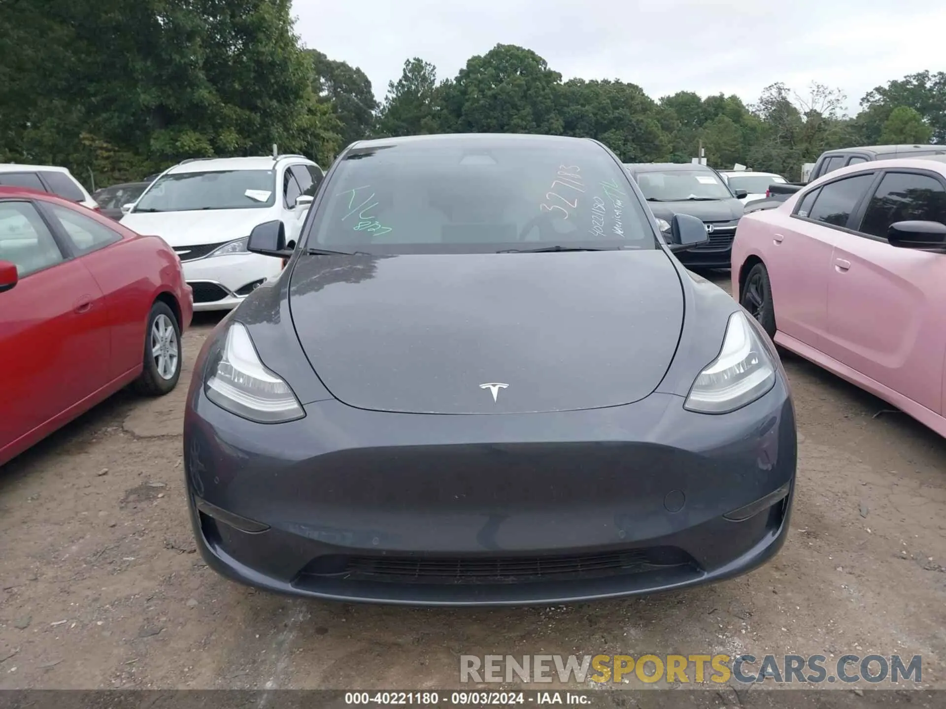 12 Photograph of a damaged car 7SAYGDEE4NF327183 TESLA MODEL Y 2022